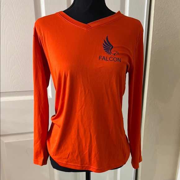 Orange Fitted Long Sleeve Tee - Picture 1 of 8